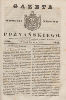 Gazeta Wielkiego Xięstwa Poznańskiego. 1844, № 98 (26 kwietnia)