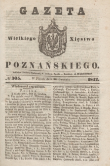 Gazeta Wielkiego Xięstwa Poznańskiego. 1842, № 305 (30 grudnia)