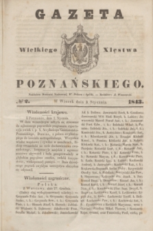 Gazeta Wielkiego Xięstwa Poznańskiego. 1843, № 2 (3 stycznia)