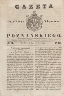 Gazeta Wielkiego Xięstwa Poznańskiego. 1843, № 14 (17 stycznia)