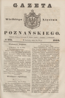 Gazeta Wielkiego Xięstwa Poznańskiego. 1844, № 115 (18 maja)