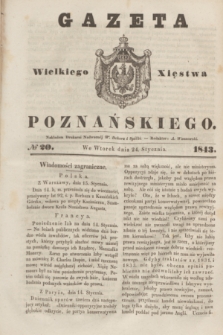 Gazeta Wielkiego Xięstwa Poznańskiego. 1843, № 20 (24 stycznia)