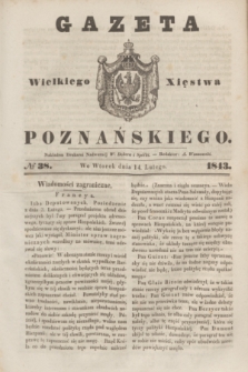 Gazeta Wielkiego Xięstwa Poznańskiego. 1843, № 38 (14 lutego)