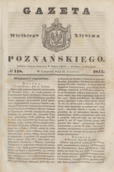 Gazeta Wielkiego Xięstwa Poznańskiego. 1844, № 148 (27 czerwca)