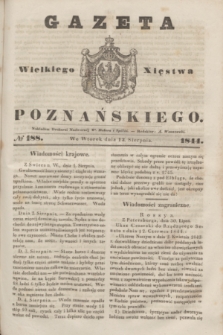 Gazeta Wielkiego Xięstwa Poznańskiego. 1844, № 188 (13 sierpnia)
