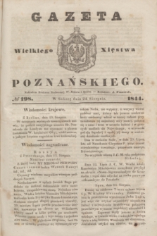 Gazeta Wielkiego Xięstwa Poznańskiego. 1844, № 198 (24 sierpnia)