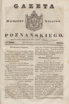 Gazeta Wielkiego Xięstwa Poznańskiego. 1844, № 200 (27 sierpnia)