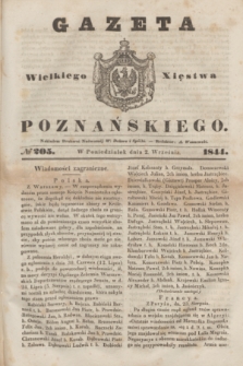 Gazeta Wielkiego Xięstwa Poznańskiego. 1844, № 205 (2 września)