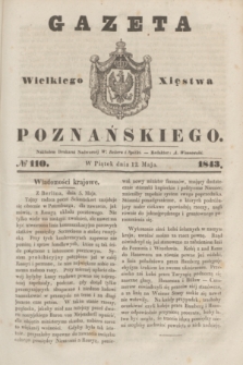 Gazeta Wielkiego Xięstwa Poznańskiego. 1843, № 110 (12 maja)