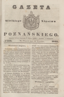 Gazeta Wielkiego Xięstwa Poznańskiego. 1844, № 212 (10 września)