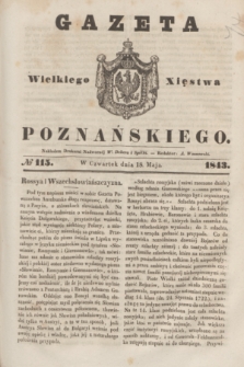 Gazeta Wielkiego Xięstwa Poznańskiego. 1843, № 115 (18 maja)