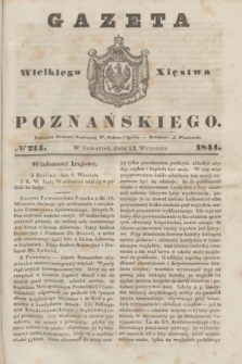 Gazeta Wielkiego Xięstwa Poznańskiego. 1844, № 214 (12 września)