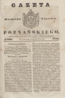 Gazeta Wielkiego Xięstwa Poznańskiego. 1844, № 220 (19 września)