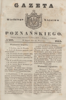 Gazeta Wielkiego Xięstwa Poznańskiego. 1844, № 227 (27 września)