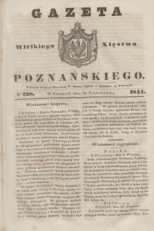 Gazeta Wielkiego Xięstwa Poznańskiego. 1844, № 238 (10 października)