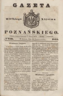 Gazeta Wielkiego Xięstwa Poznańskiego. 1844, № 240 (12 października)