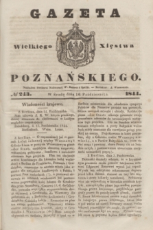 Gazeta Wielkiego Xięstwa Poznańskiego. 1844, № 243 (16 października)