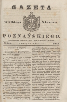 Gazeta Wielkiego Xięstwa Poznańskiego. 1844, № 246 (19 października)