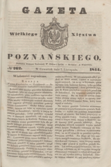 Gazeta Wielkiego Xięstwa Poznańskiego. 1844, № 262 (7 listopada)
