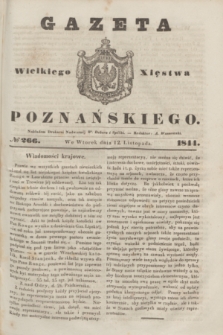 Gazeta Wielkiego Xięstwa Poznańskiego. 1844, № 266 (12 listopada)