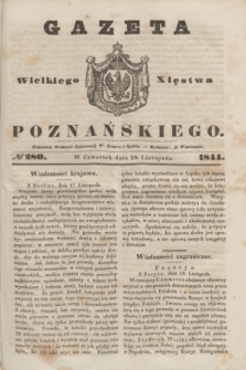 Gazeta Wielkiego Xięstwa Poznańskiego. 1844, № 280 (28 listopada)