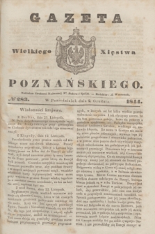 Gazeta Wielkiego Xięstwa Poznańskiego. 1844, № 283 (2 grudnia)