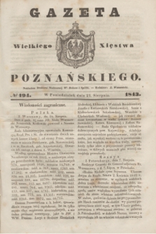 Gazeta Wielkiego Xięstwa Poznańskiego. 1843, № 194 (21 sierpnia)