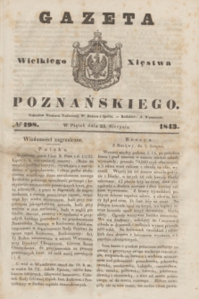 Gazeta Wielkiego Xięstwa Poznańskiego. 1843, № 198 (25 sierpnia)