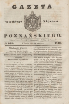 Gazeta Wielkiego Xięstwa Poznańskiego. 1843, № 202 (30 sierpnia)