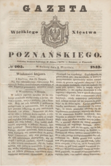 Gazeta Wielkiego Xięstwa Poznańskiego. 1843, № 205 (2 września)