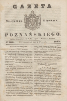 Gazeta Wielkiego Xięstwa Poznańskiego. 1843, № 206 (4 września)