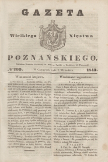 Gazeta Wielkiego Xięstwa Poznańskiego. 1843, № 209 (7 września)