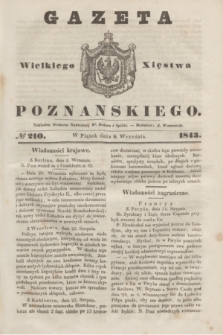 Gazeta Wielkiego Xięstwa Poznańskiego. 1843, № 210 (8 września)