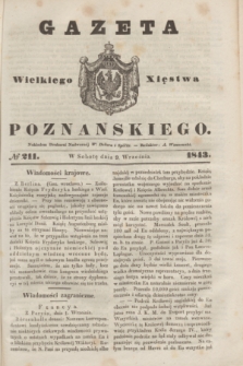 Gazeta Wielkiego Xięstwa Poznańskiego. 1843, № 211 (9 września)