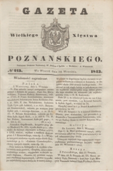 Gazeta Wielkiego Xięstwa Poznańskiego. 1843, № 213 (12 września)