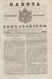 Gazeta Wielkiego Xięstwa Poznańskiego. 1843, № 215 (14 września)
