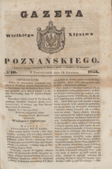 Gazeta Wielkiego Xięstwa Poznańskiego. 1845, № 10 (13 stycznia)