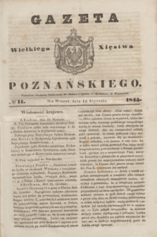 Gazeta Wielkiego Xięstwa Poznańskiego. 1845, № 11 (14 stycznia)