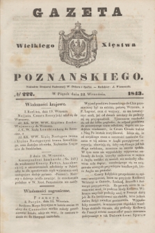 Gazeta Wielkiego Xięstwa Poznańskiego. 1843, № 222 (22 września)