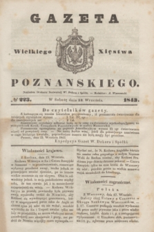 Gazeta Wielkiego Xięstwa Poznańskiego. 1843, № 223 (23 września)