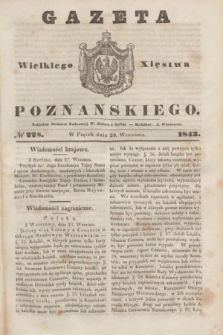 Gazeta Wielkiego Xięstwa Poznańskiego. 1843, № 228 (29 września)