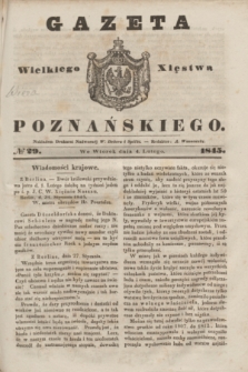 Gazeta Wielkiego Xięstwa Poznańskiego. 1845, № 29 (4 lutego)