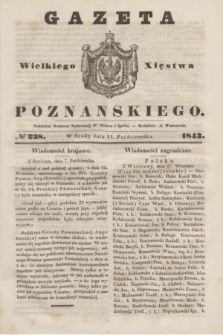 Gazeta Wielkiego Xięstwa Poznańskiego. 1843, № 238 (11 października)