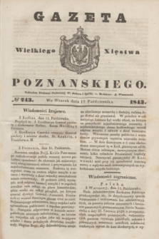 Gazeta Wielkiego Xięstwa Poznańskiego. 1843, № 243 (17 października)