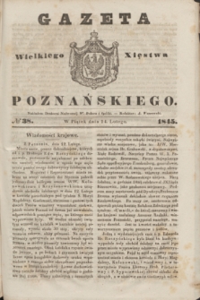 Gazeta Wielkiego Xięstwa Poznańskiego. 1845, № 38 (14 lutego)