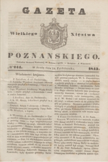 Gazeta Wielkiego Xięstwa Poznańskiego. 1843, № 244 (18 października)