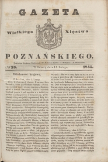 Gazeta Wielkiego Xięstwa Poznańskiego. 1845, № 39 (15 lutego)