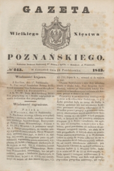 Gazeta Wielkiego Xięstwa Poznańskiego. 1843, № 245 (19 października)