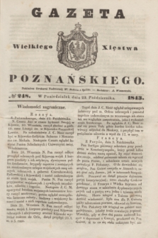 Gazeta Wielkiego Xięstwa Poznańskiego. 1843, № 248 (23 października)