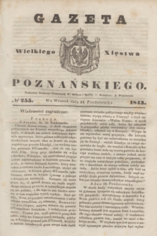 Gazeta Wielkiego Xięstwa Poznańskiego. 1843, № 255 (31 października)